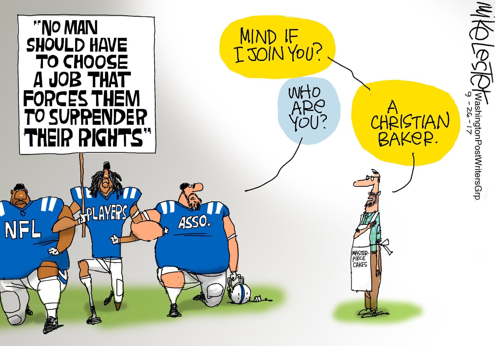 Mike Lester cartoon